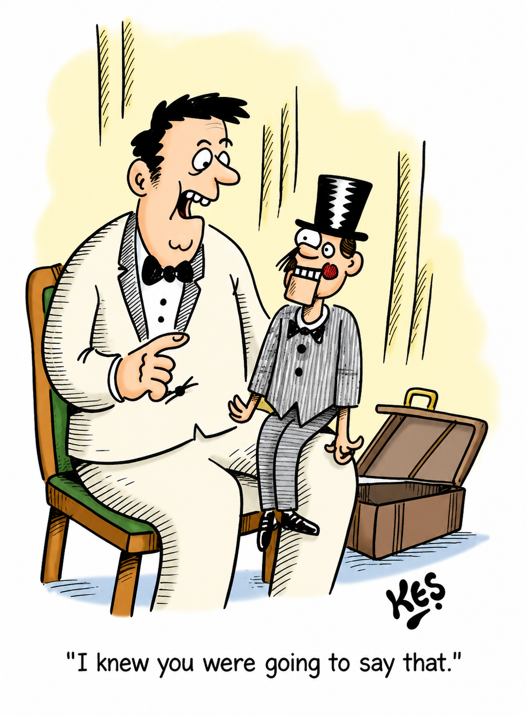 Ventriloquist cartoon 2